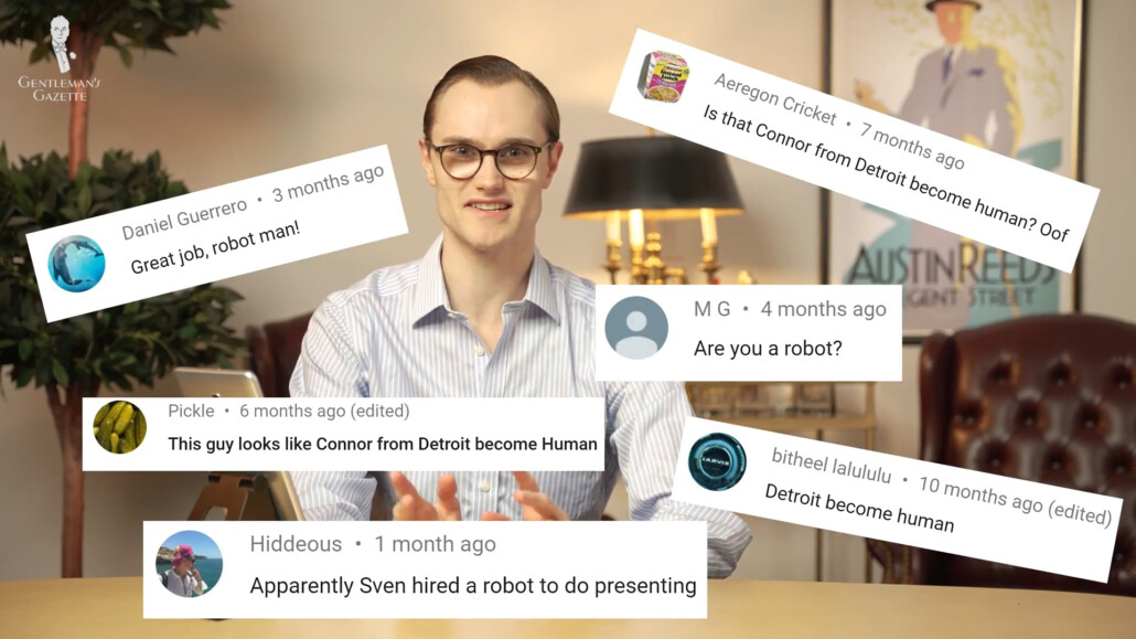 Commenters on YouTube have referred to Preston as a robot many times!