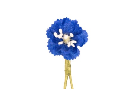 Dark Blue Mini Delphinium Boutonniere Buttonhole Flower
