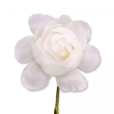 White Gardenia Boutonniere Buttonhole Flower Silk