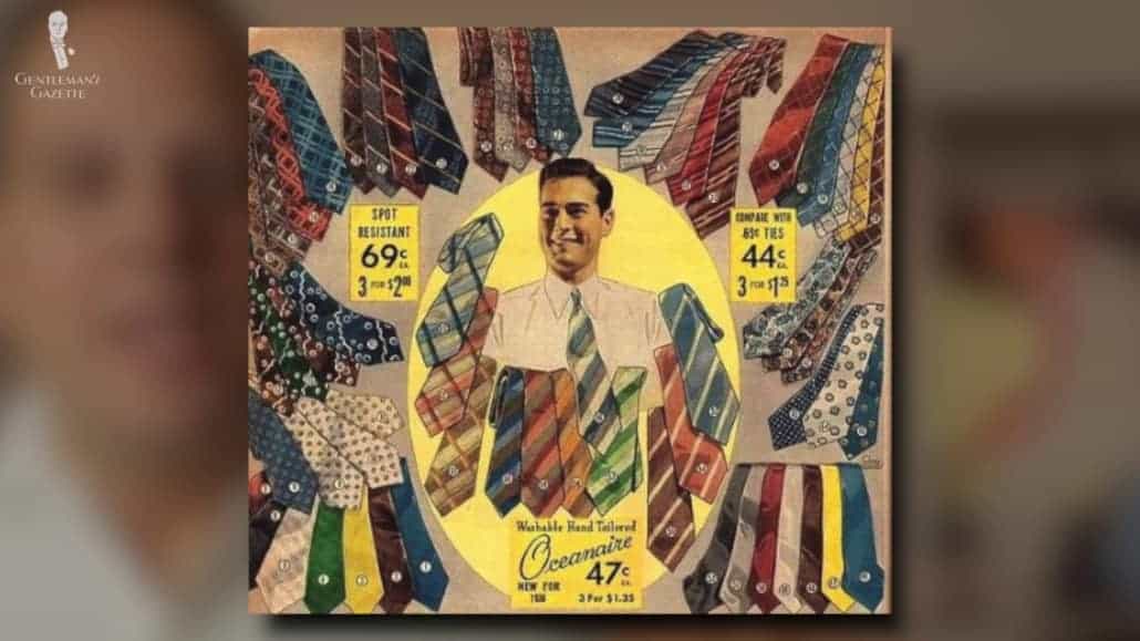 Abstract patterns, fantastical patterns, as well as geometric patterns in bold colors and multi-colors were popular in the 1950s.