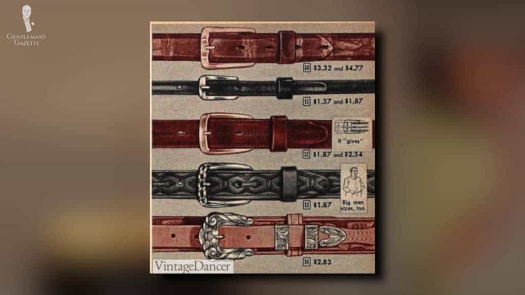 Unique-looking belt buckles were a way for a man to express his individuality.
