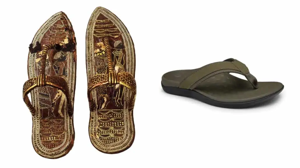 Exquisitely designed Egyptian footwear beside its new form called “toe-post” sandals.