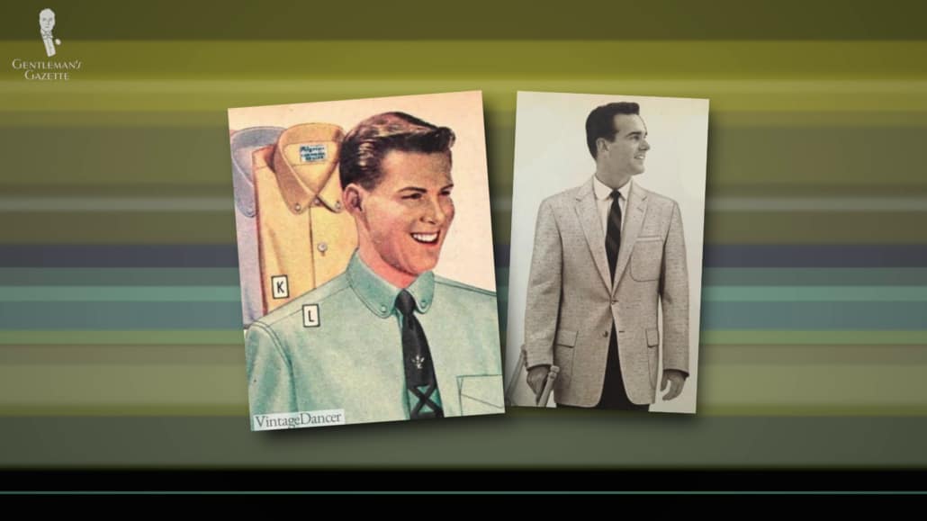 The 1950s revived the club collar with rounded corners.