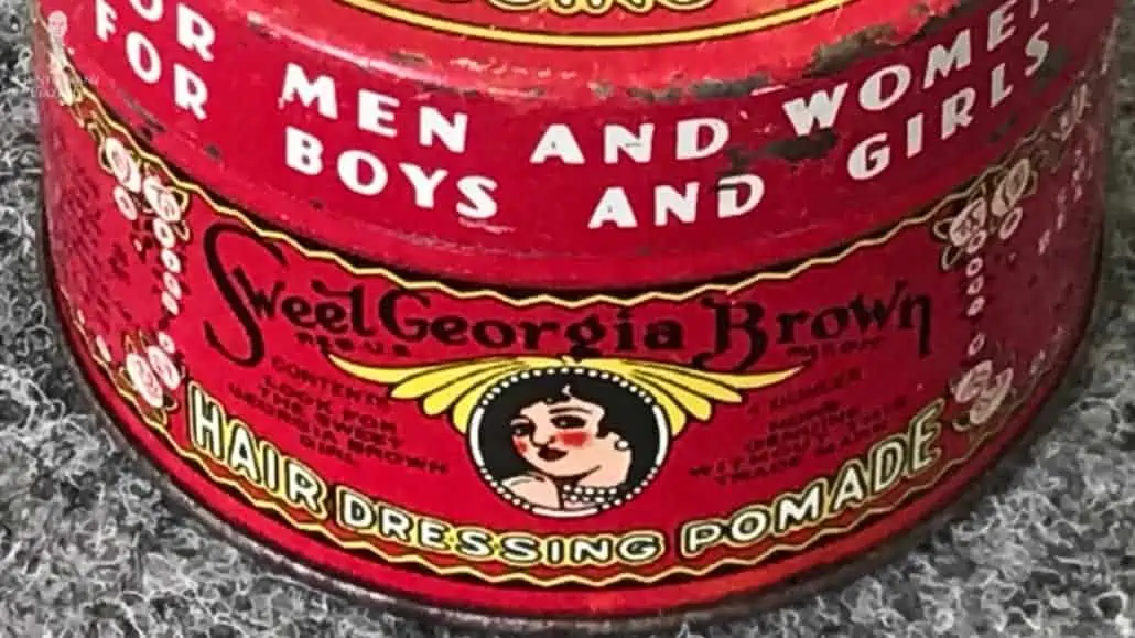 Sweet Georgia is one of the brands of pomade that men use in the 50s