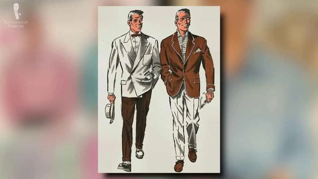 Style Eyes Corduroy Sport Shirt Men's 1950s Style Long Sleeve
