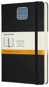 Moleskine Classic Notebook, Hard Cover, Pocket (3.5" x 5.5") Ruled/Lined, Black, 192 Pages