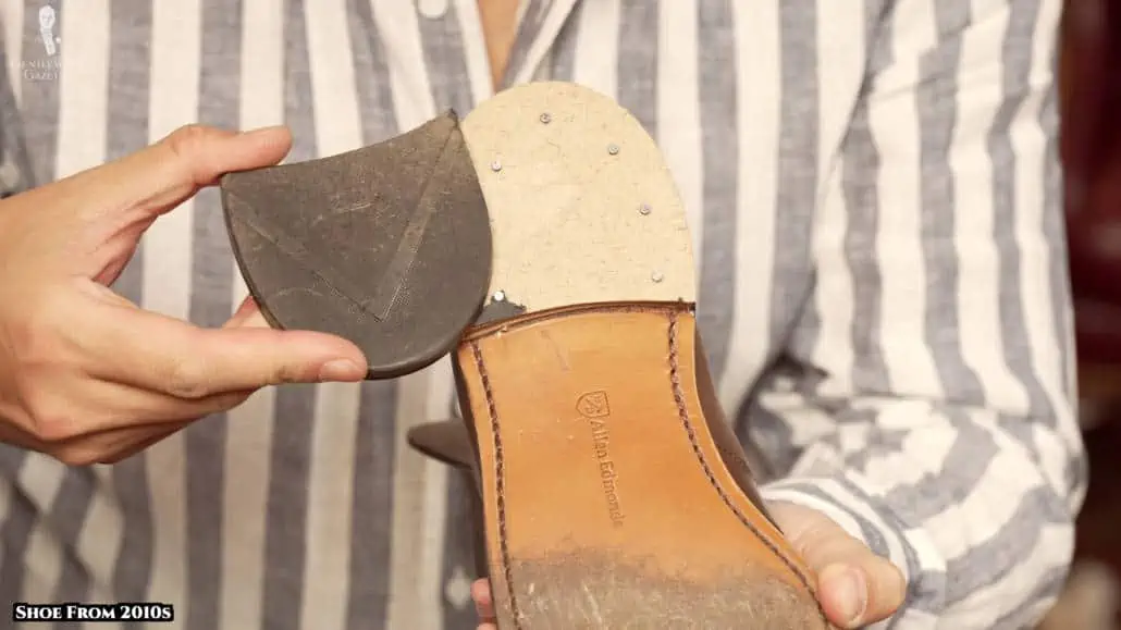 2010 Allen Edmonds shoes with a solid heel block
