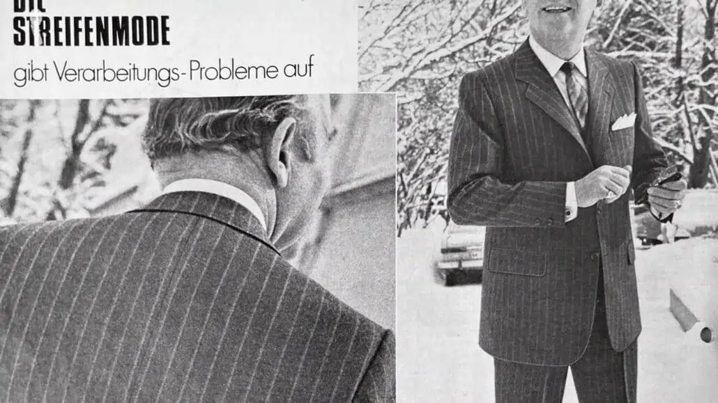 A gentleman in the 1960s wearing a business suit.