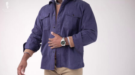 A heavier and sturdier cotton is ideal for overshirts.