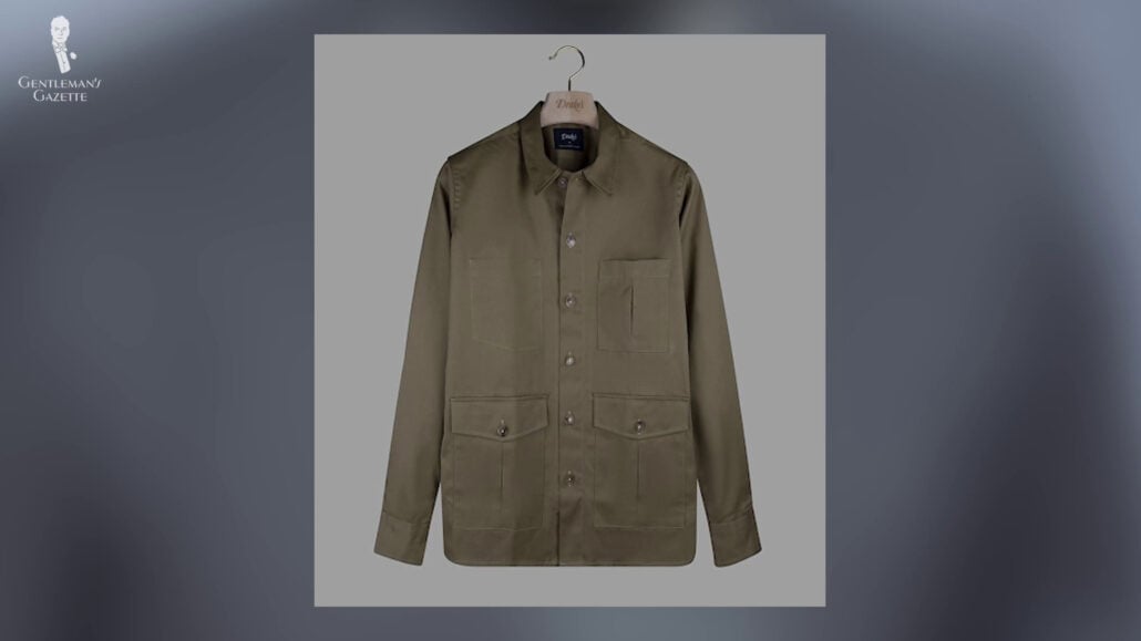 A linen overshirt from Drake’s