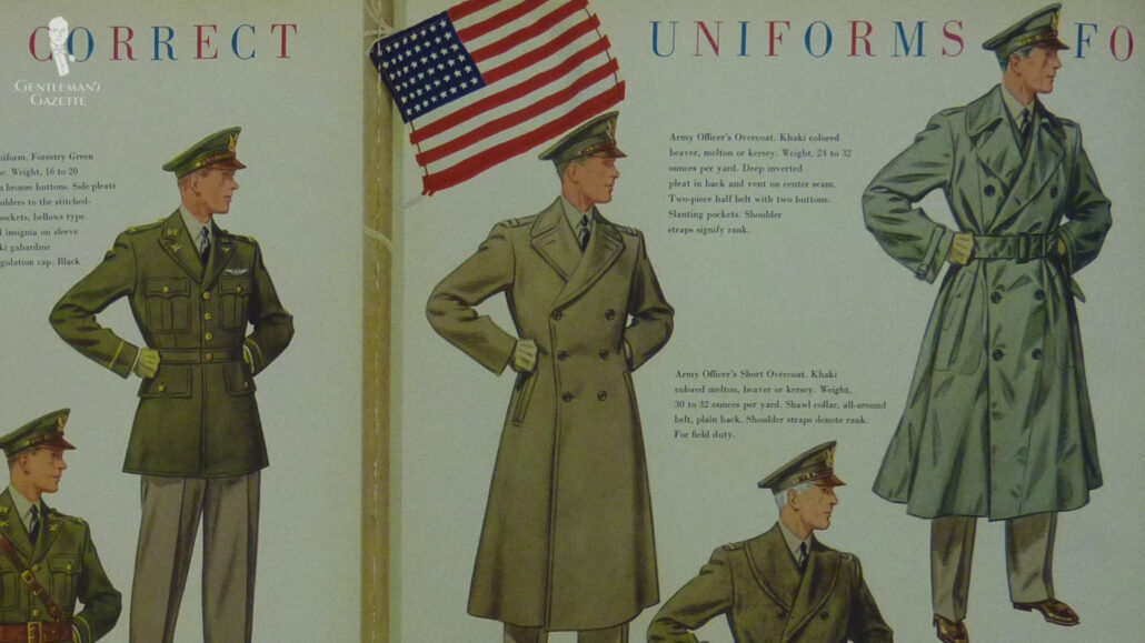 A magazine showing military style clothing.