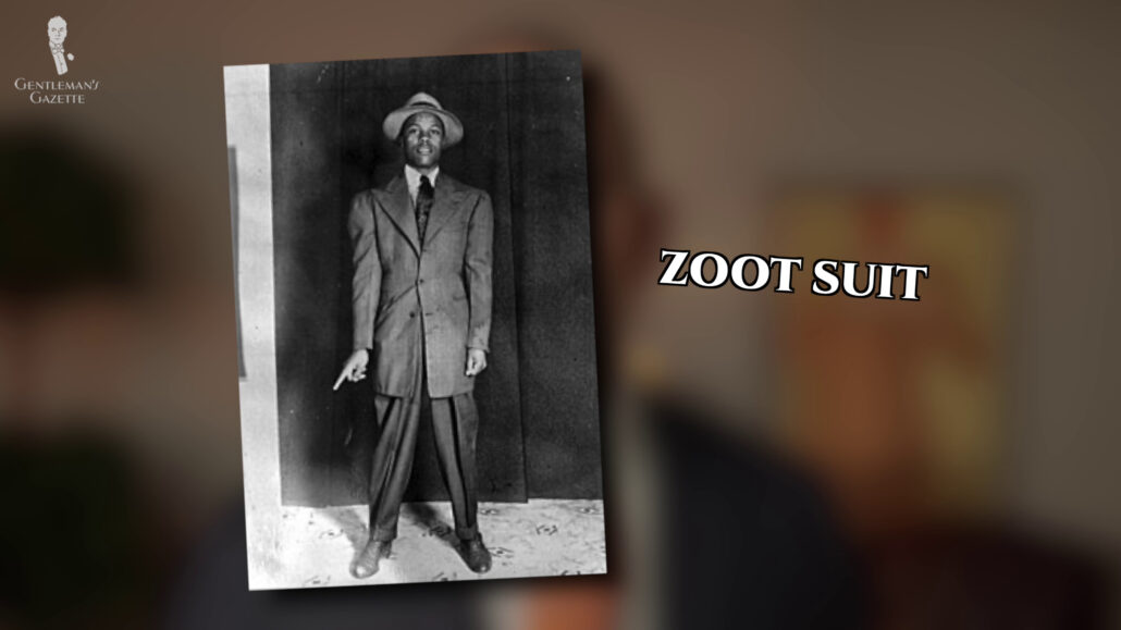 A man wearing a zoot suit.