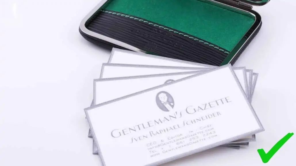 A business card act as the public face of your company, so make sure that you keep them good-looking!