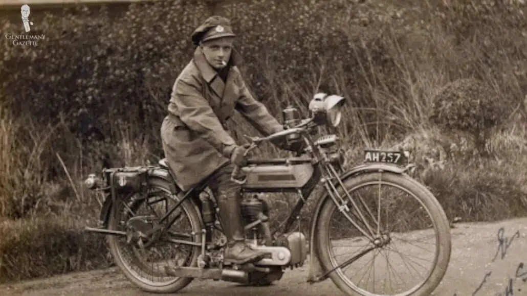 British dispatch rider from World War 1