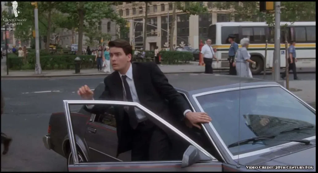 Fox in a muted ensemble towards the final scenes of the film