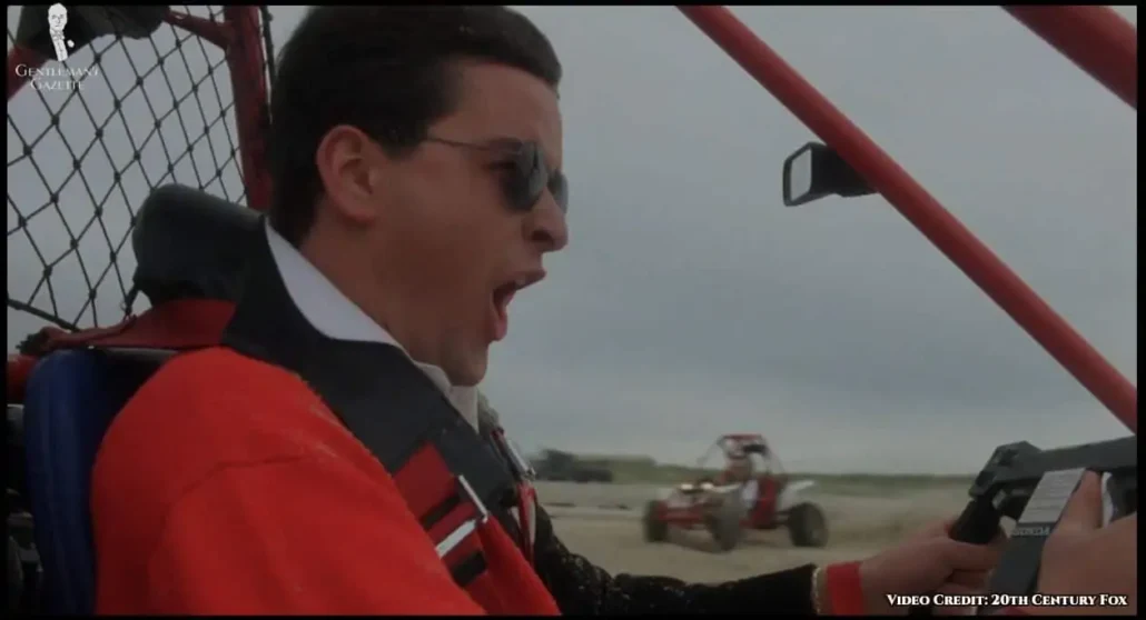 Fox wearing Ray-Ban sunglasses, possibly in the 3447 model