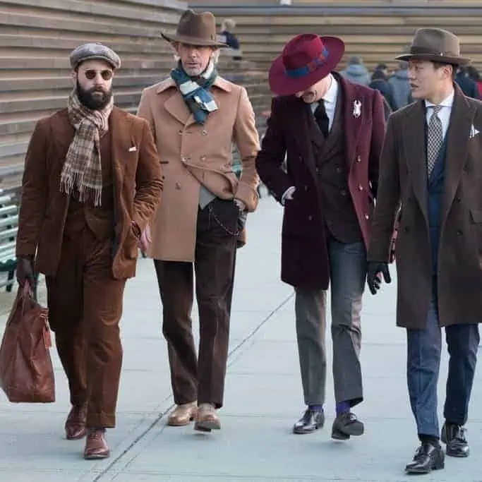 Gentlemen walking at Pitti Uomo