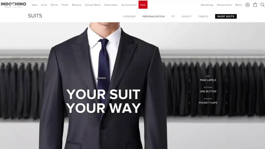Indochino is one of the biggest retailers for custom garments.