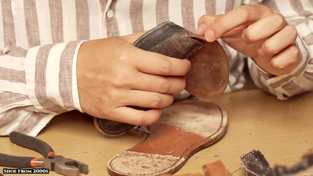 The insole of the Strawfut Oxford.