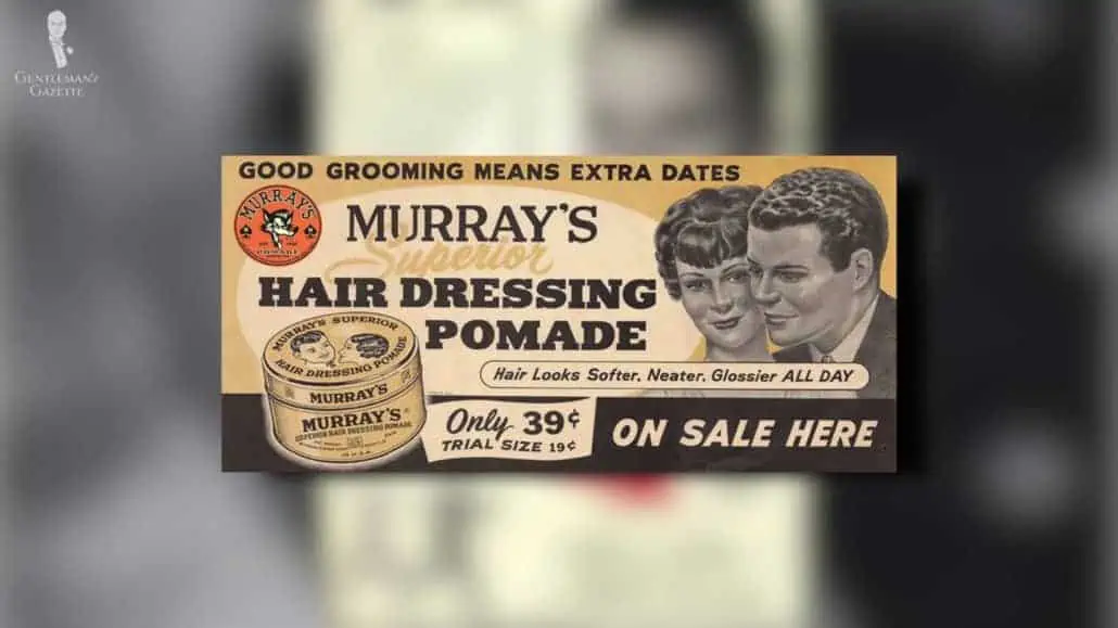 Men's pomade used in the '50s to achieve glorious, waxy hairstyles. 