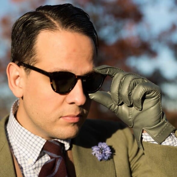Gentleman's Gazette founder Raphael wearing sunglasses without hesitation