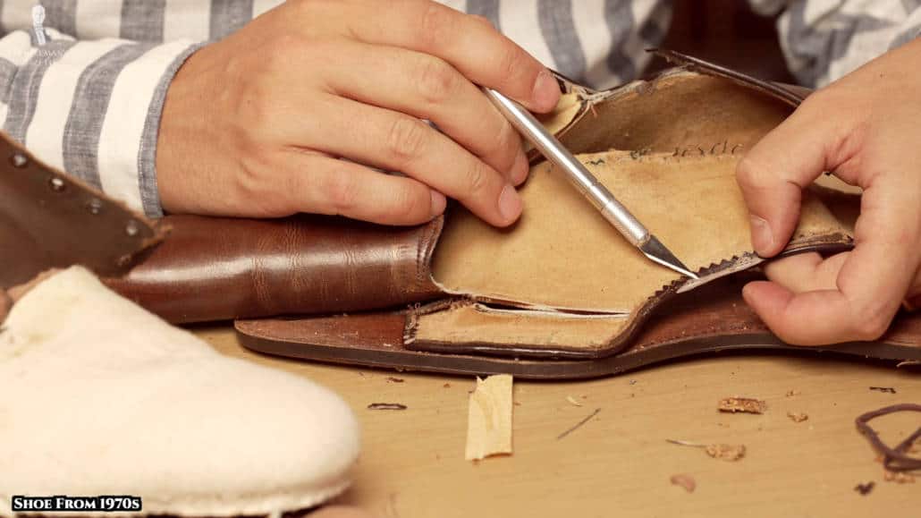 The zigzagged edge of the Leeds shoe allows it to be more flexible