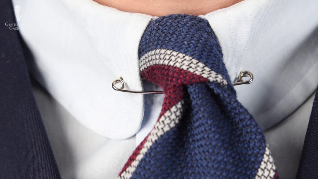 This tie is inspired by the four-in-hand tie knot.