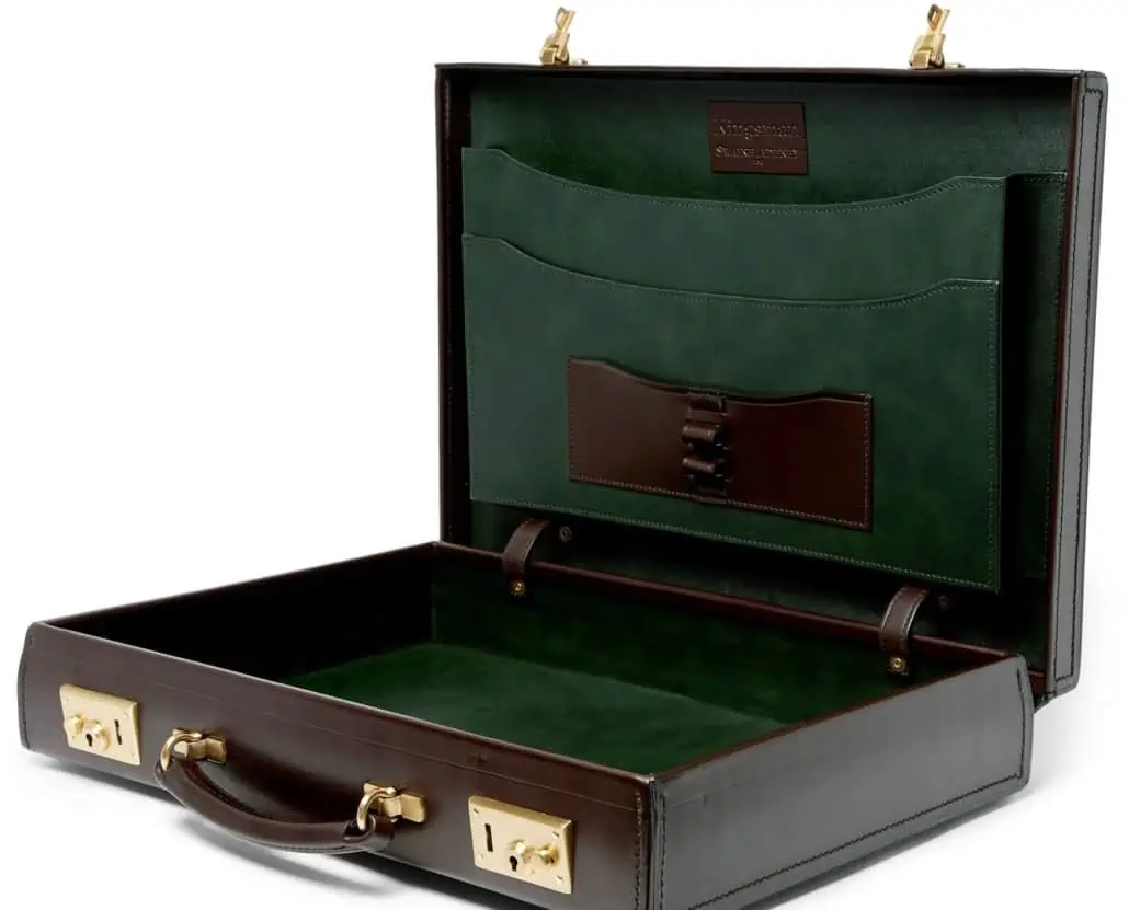 What really sets the attaché case apart is its simple design.
