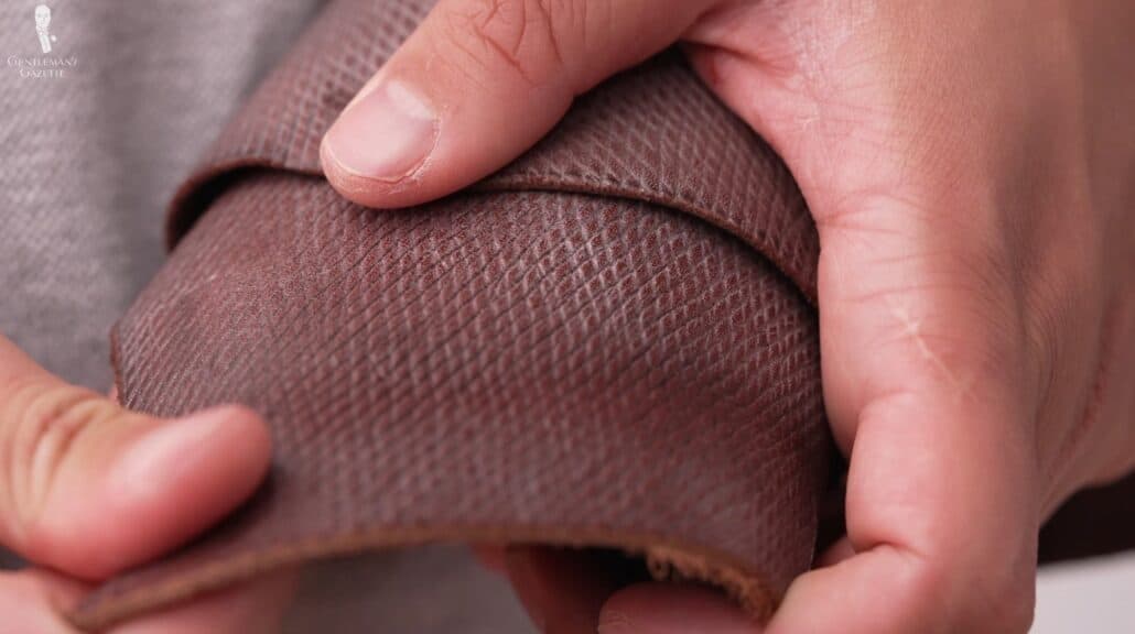 Quality leather develops a nice patina over time.