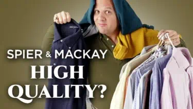 Raphael showing different Spier & Mackay shirts