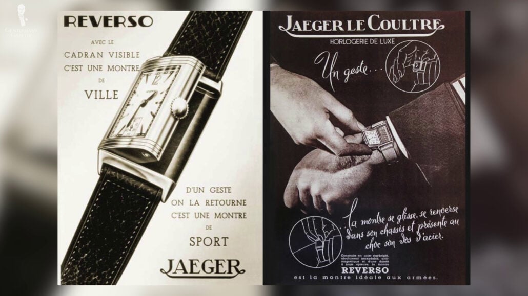 A Reverso Watch Ad A Reverso watch ad.