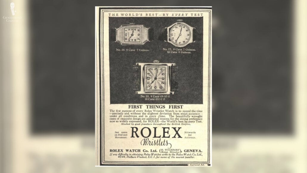 A Rolex Newspaper Ad A Rolex newspaper ad
