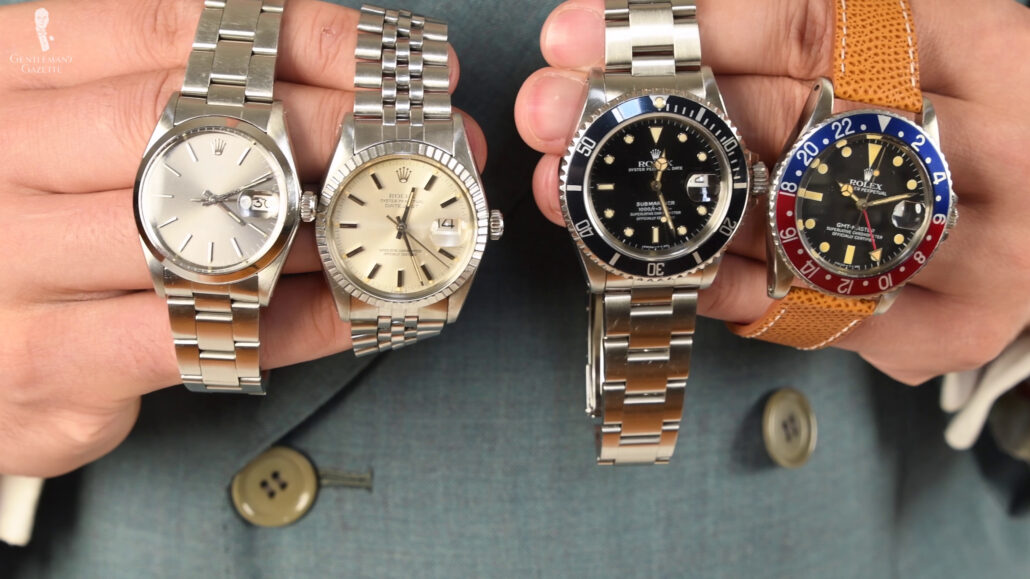 A variety of wrist watches.