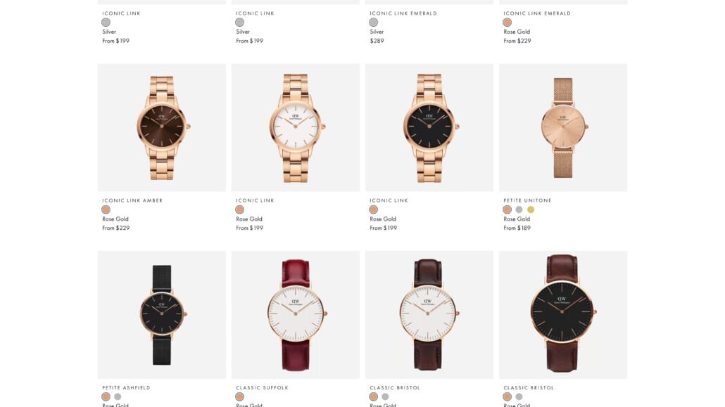 Daniel Wellington Dress Watch Catalog Daniel Wellington dress watch catalog.
