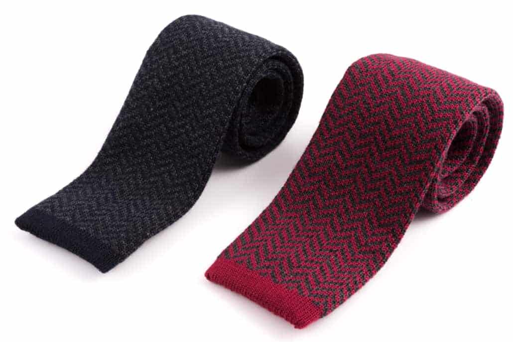 Fort Belvedere Herringbone Knit ties