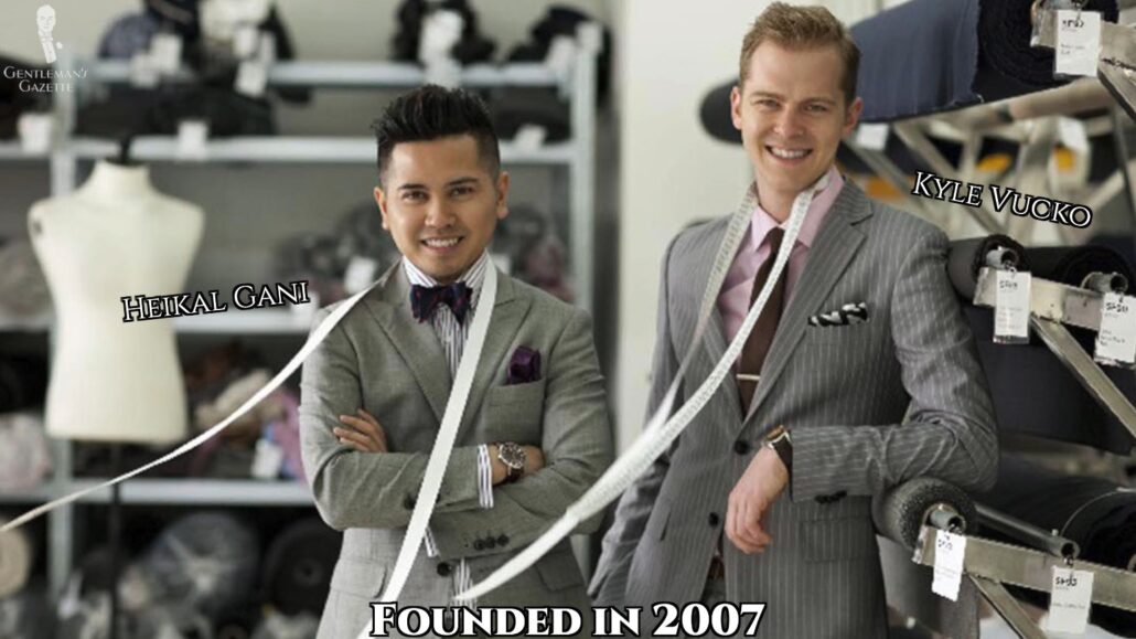 Heikal Gani and Kyle Vucko, Indochino's founders.