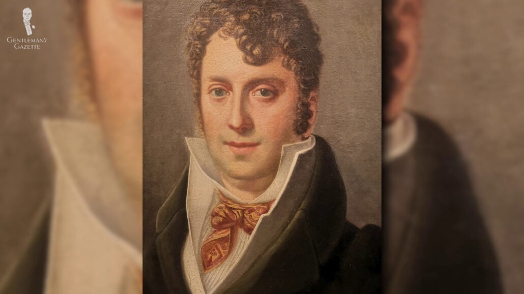 It was in the 1810s that the cravat came to be commonly called a "tie".