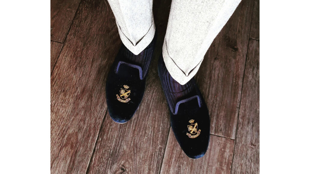 Jack’s pair of Albert slippers