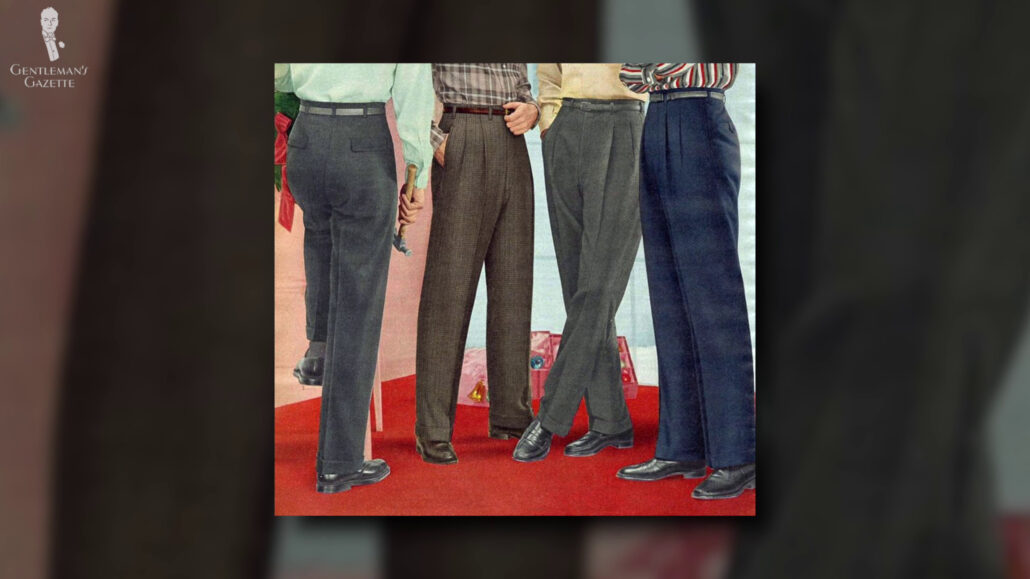 Pleated pants dominated the menswear for a solid 20 to 30 years.