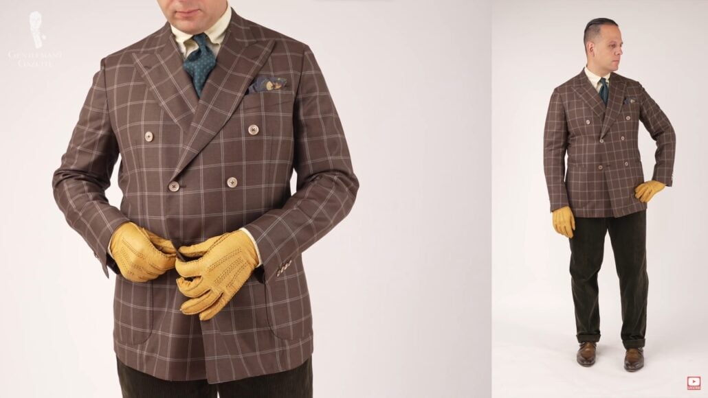Raphaels Overall Look Paired With A Yellow Peccary Gloves Raphael's overall look paired with a yellow peccary gloves