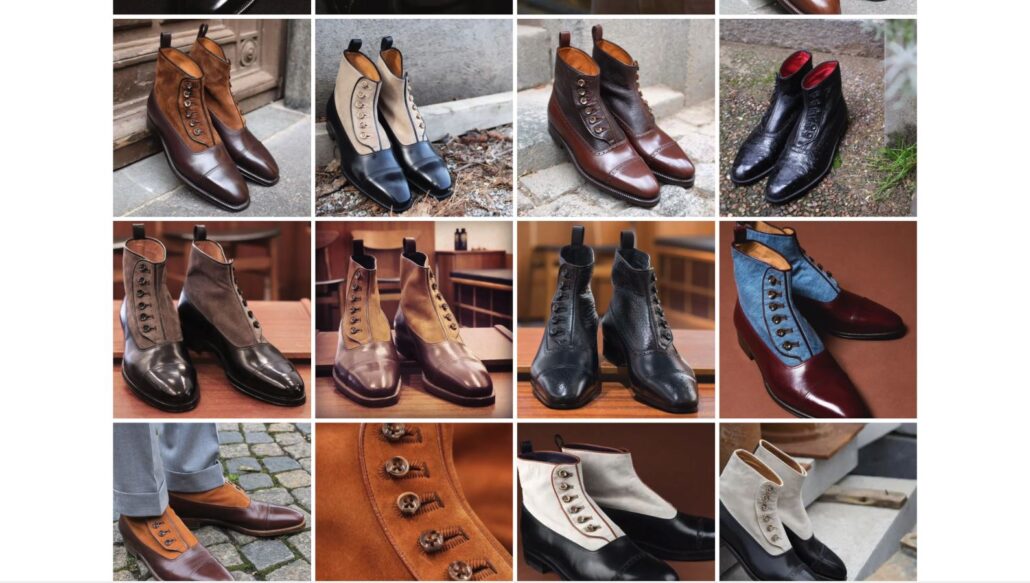 An array of Enzo Bonafè button boots