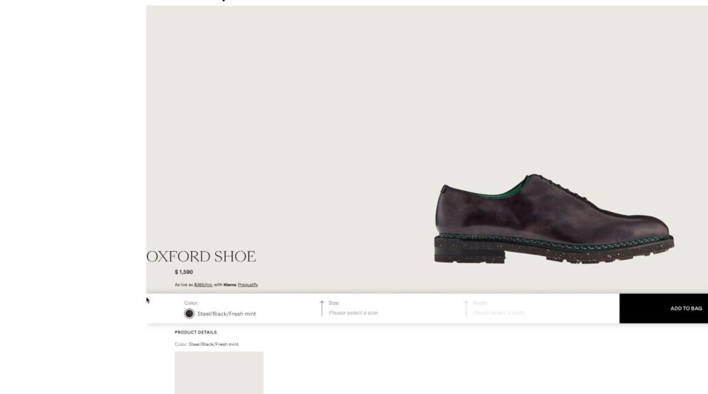 Ferragamo shoes come at extravagant prices; shown here is an oxford shoe worth $1,590