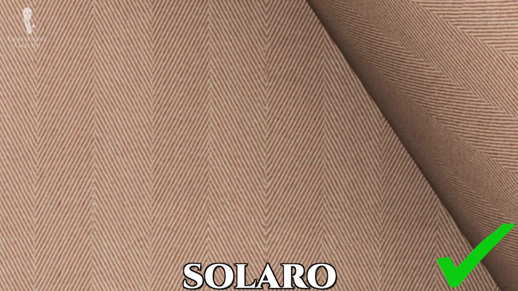 Because of its breathable weave, Solaro remains a viable summer suit fabric.