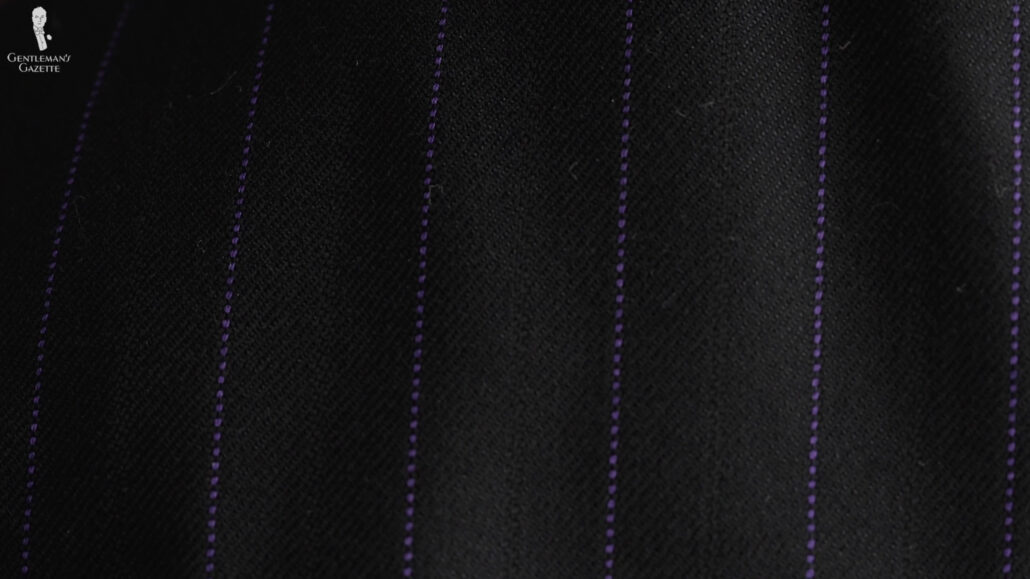 Fabric with pinstripes