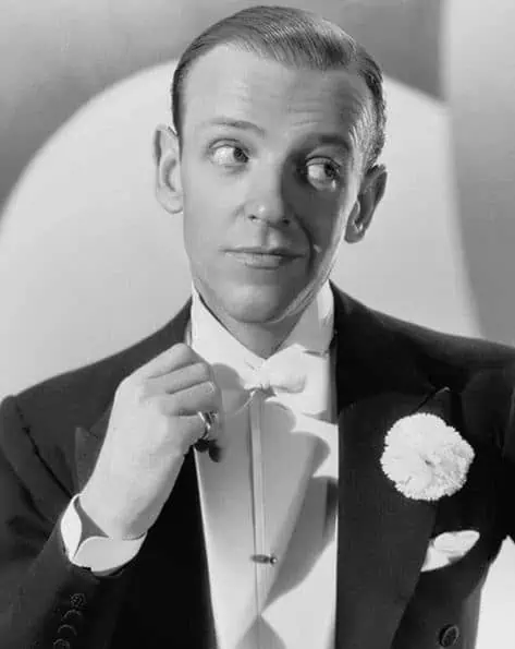A photograph of Fred Astaire in White Tie