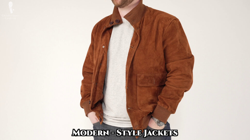 Nathan wearing a modern style jacket.