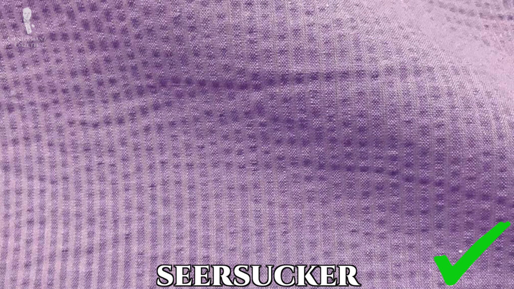 Seersucker is another fantastic summer fabric.
