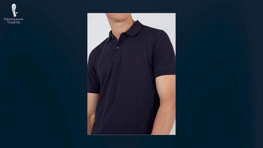 Sunspel Pique cotton polo shirt.