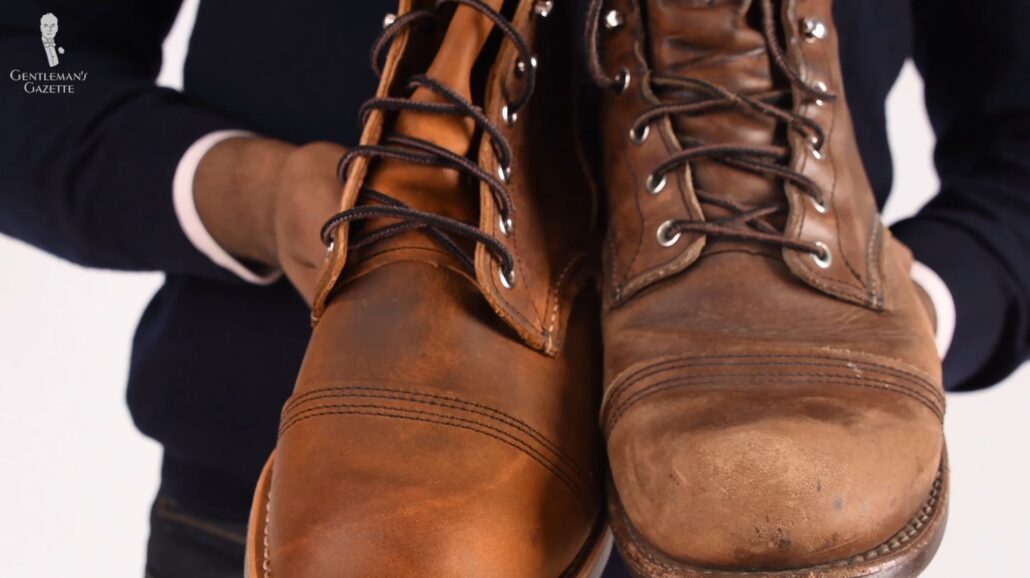 The brand new and the nearly 10-year old Iron Rangers side-by-side