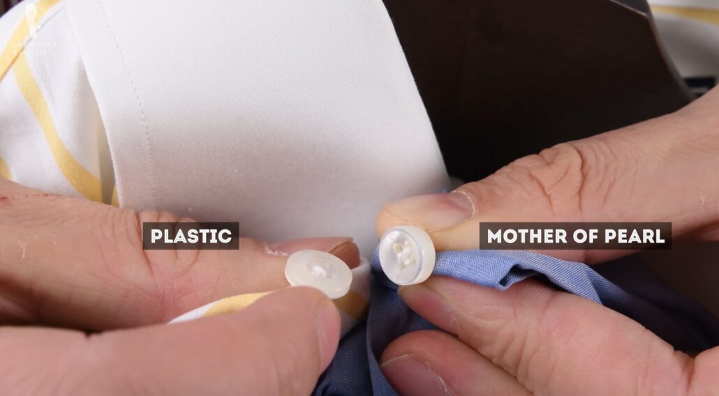 Plastic vs. Mother of Pearl buttons